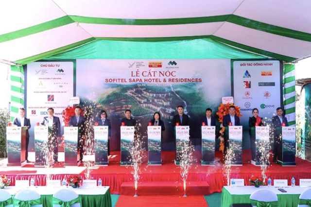 Khoảnh khắc cất n&oacute;c dự &aacute;n Sofitel Sapa Hotel & Residences &ndash; dấu mốc quan trọng trong h&agrave;nh tr&igrave;nh hiện thực h&oacute;a tổ hợp nghỉ dưỡng hạng sang tại thung lũng Mường Hoa. &nbsp;