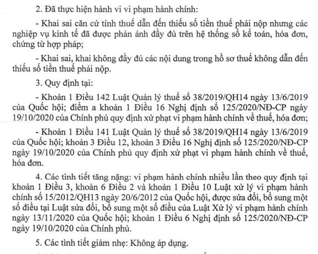 Xi măng Vicem Hà Tiên (HT1) bị phạt và truy thu thuế hơn 2,6 tỷ đồng, có tình tiết tăng nặng - Ảnh 1