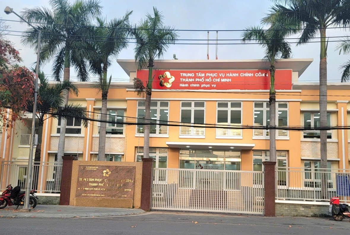 Trung tâm Phục vụ hành chính công TP.Hồ Chí Minh được đặt tại số 43, đường Nguyễn Văn Bá, phường Thủ Đức. Ảnh: UBND TP HCM