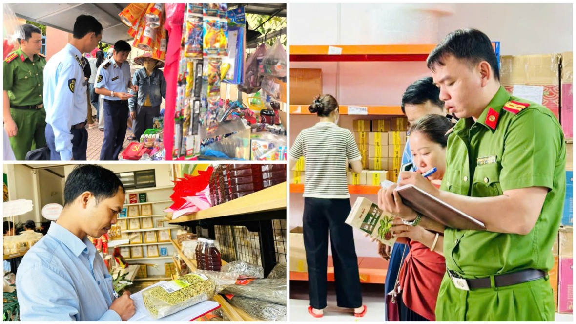 Lực lượng chức năng tỉnh Gia Lai đồng loạt ra quân, siết chặt công tác kiểm tra, kiểm soát thị trường hàng hóa dịp Tết Nguyên đán Bính Ngọ 2026 Lực lượng chức năng tỉnh Gia Lai đồng loạt ra quân, siết chặt công tác kiểm tra, kiểm soát thị trường hàng hóa dịp Tết Nguyên đán Bính Ngọ 2026