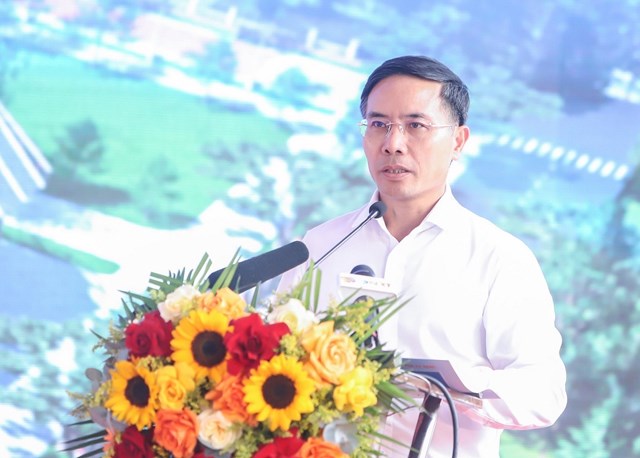 Chủ tịch th&agrave;nh phố Đ&agrave; Nẵng Phạm Đức Ấn ph&aacute;t biểu tại buổi lễ.