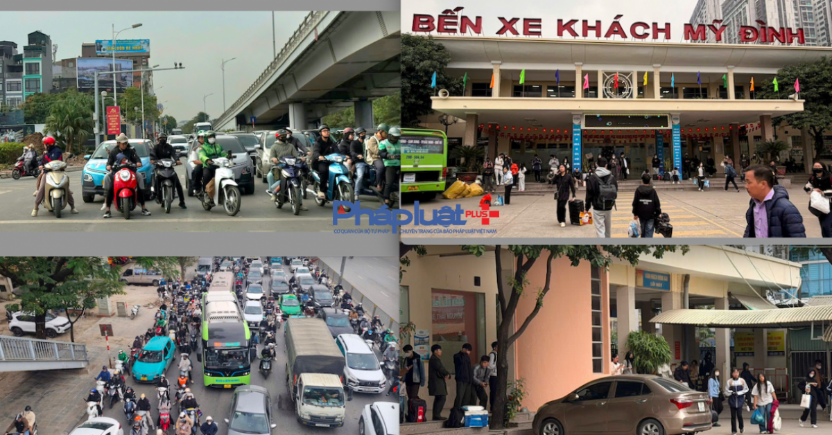 Người dân nườm nượp đổ về Thủ đô sau kỳ nghỉ Tết Dương lịch