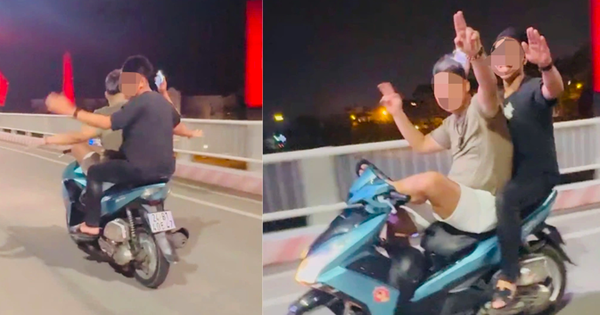 Triệu tập thanh niên điều khiển xe máy bằng chân, khoe trên TikTok
