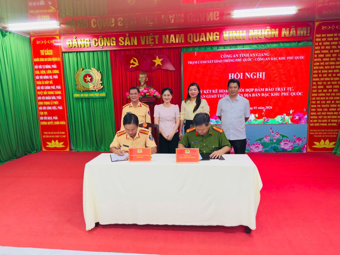 Tăng cường phối hợp bảo đảm trật tự ATGT tại đặc khu Phú Quốc