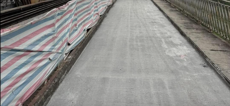 Hình cảnh cầu Long Biên sau 2 tháng sửa chữa