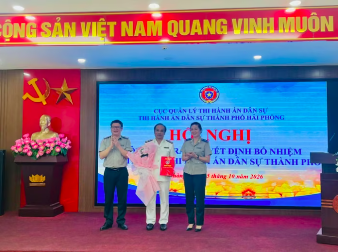 Bổ nhiệm Phó Trưởng THADS thành phố Hải Phòng