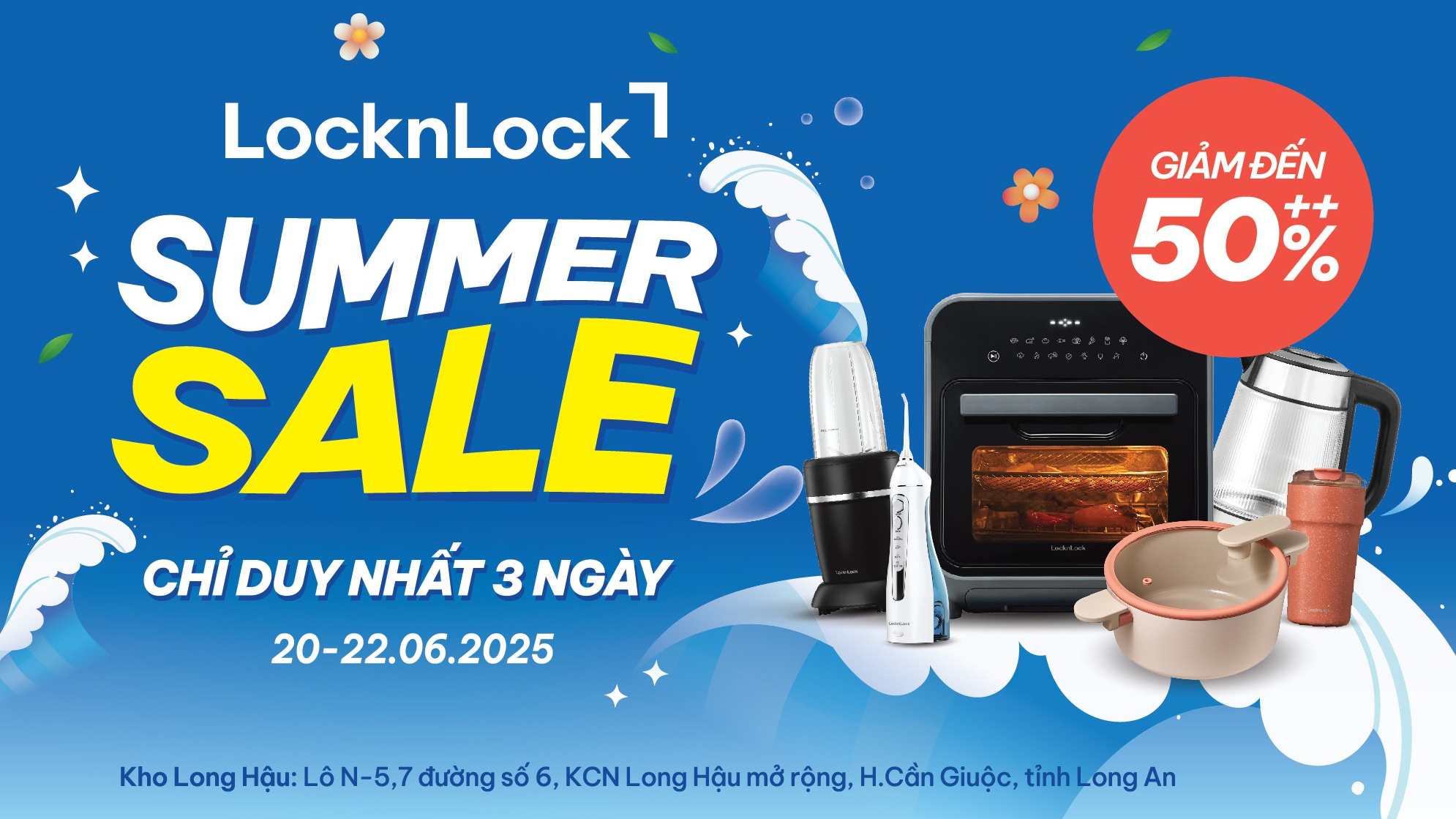 Thỏa sức săn deal và trúng vàng tại LocknLock Brand Day Long An