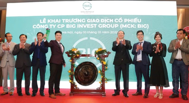 Lễ kỷ niệm đ&aacute;nh dấu ng&agrave;y BIG ch&iacute;nh thức l&ecirc;n s&agrave;n chứng kho&aacute;n