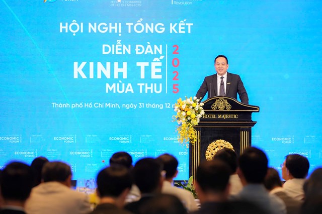 &Ocirc;ng H&agrave; Huy Cường, Ph&oacute; Tổng gi&aacute;m đốc Nam A Bank ph&aacute;t biểu tại chương tr&igrave;nh. &nbsp;