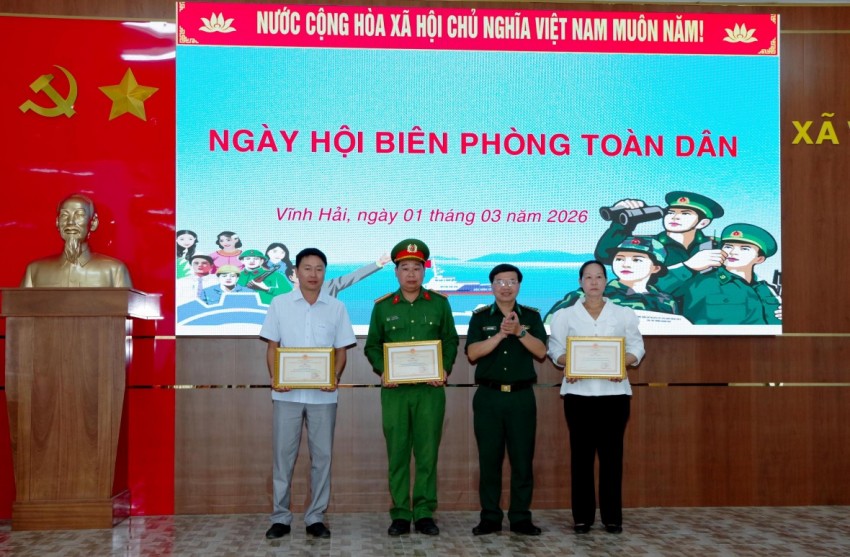 Ấm áp Ngày hội Biên phòng toàn dân nơi biên giới biển Vĩnh Hải