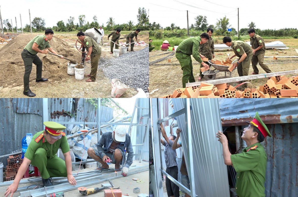 Công an Cà Mau chung tay xây dựng mái ấm nghĩa tình nơi địa đầu cực Nam Tổ quốc