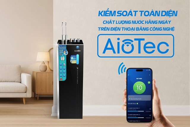 C&ocirc;ng nghệ AioTec kiểm so&aacute;t to&agrave;n diện chất lượng h&agrave;ng ng&agrave;y tr&ecirc;n điện thoại th&ocirc;ng minh.