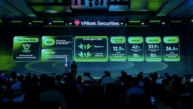 &Ocirc;ng Vũ Hữu Điền - Th&agrave;nh vi&ecirc;n HĐQT, Tổng Gi&aacute;m đốc VPBankS chia sẻ th&ocirc;ng tin tại Roadshow.