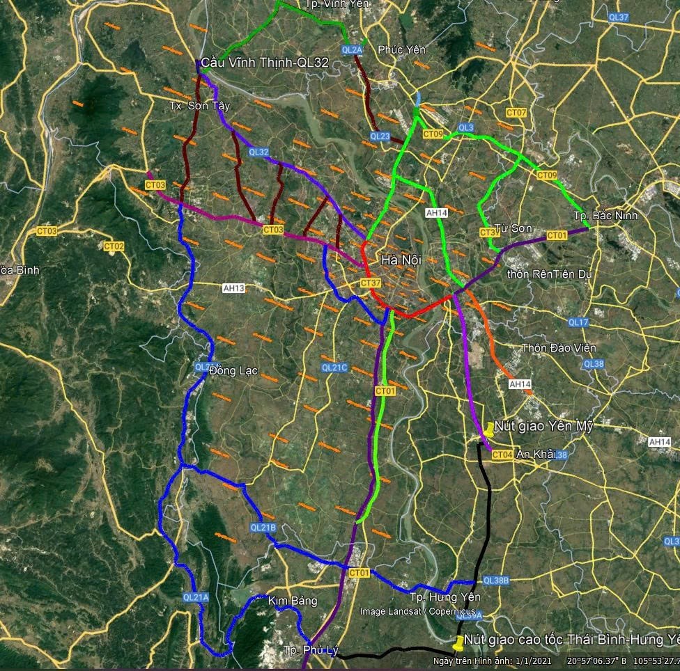 Tạm thời cấm xe tải trên 10 tấn qua Vành đai 3 trên cao Tạm thời cấm xe tải trên 10 tấn qua Vành đai 3 trên cao
