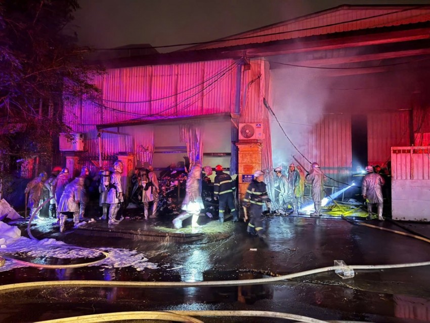 Hiện trường vụ cháy.