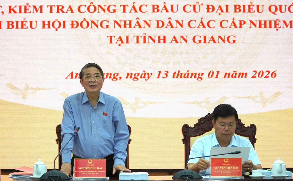 An Giang tập trung mọi nguồn lực cho công tác chuẩn bị bầu cử nhiệm kỳ 2026 - 2031 An Giang tập trung mọi nguồn lực cho công tác chuẩn bị bầu cử nhiệm kỳ 2026 - 2031