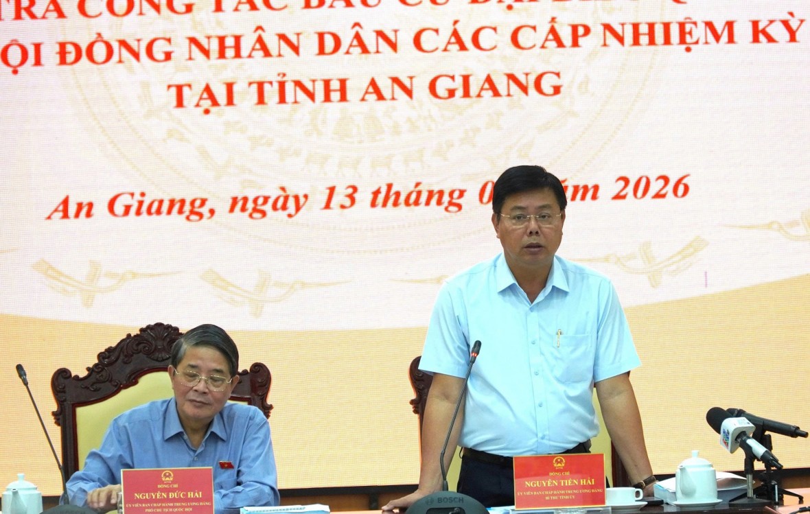 An Giang tập trung mọi nguồn lực cho công tác chuẩn bị bầu cử nhiệm kỳ 2026 - 2031 An Giang tập trung mọi nguồn lực cho công tác chuẩn bị bầu cử nhiệm kỳ 2026 - 2031