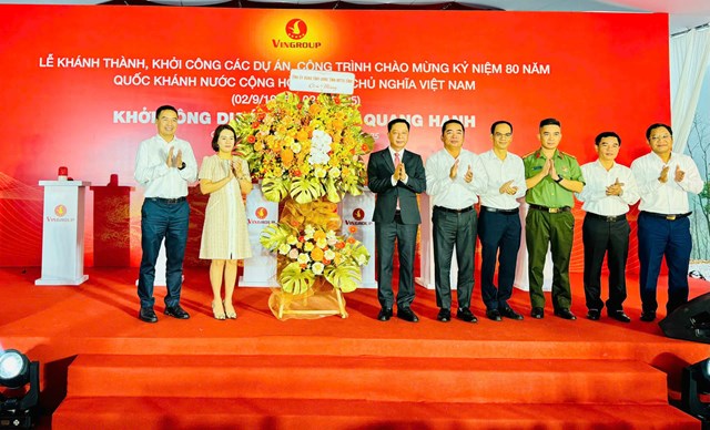 Bộ trưởng Nguyễn Kim Sơn dự Lễ khởi công, khánh thành các công trình, dự án tại Quảng Ninh - Ảnh 1