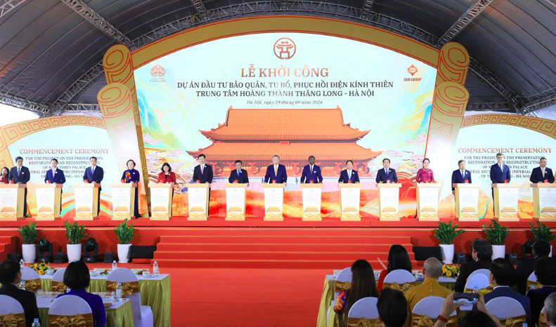 Hà Nội: Khởi công Dự án đầu tư bảo quản- tu bổ- phục hồi Điện Kính Thiên