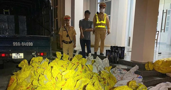 Quảng Ninh: Phát hiện xe tải chở 248 bình nghi chứa “khí cười” trên tỉnh lộ 338