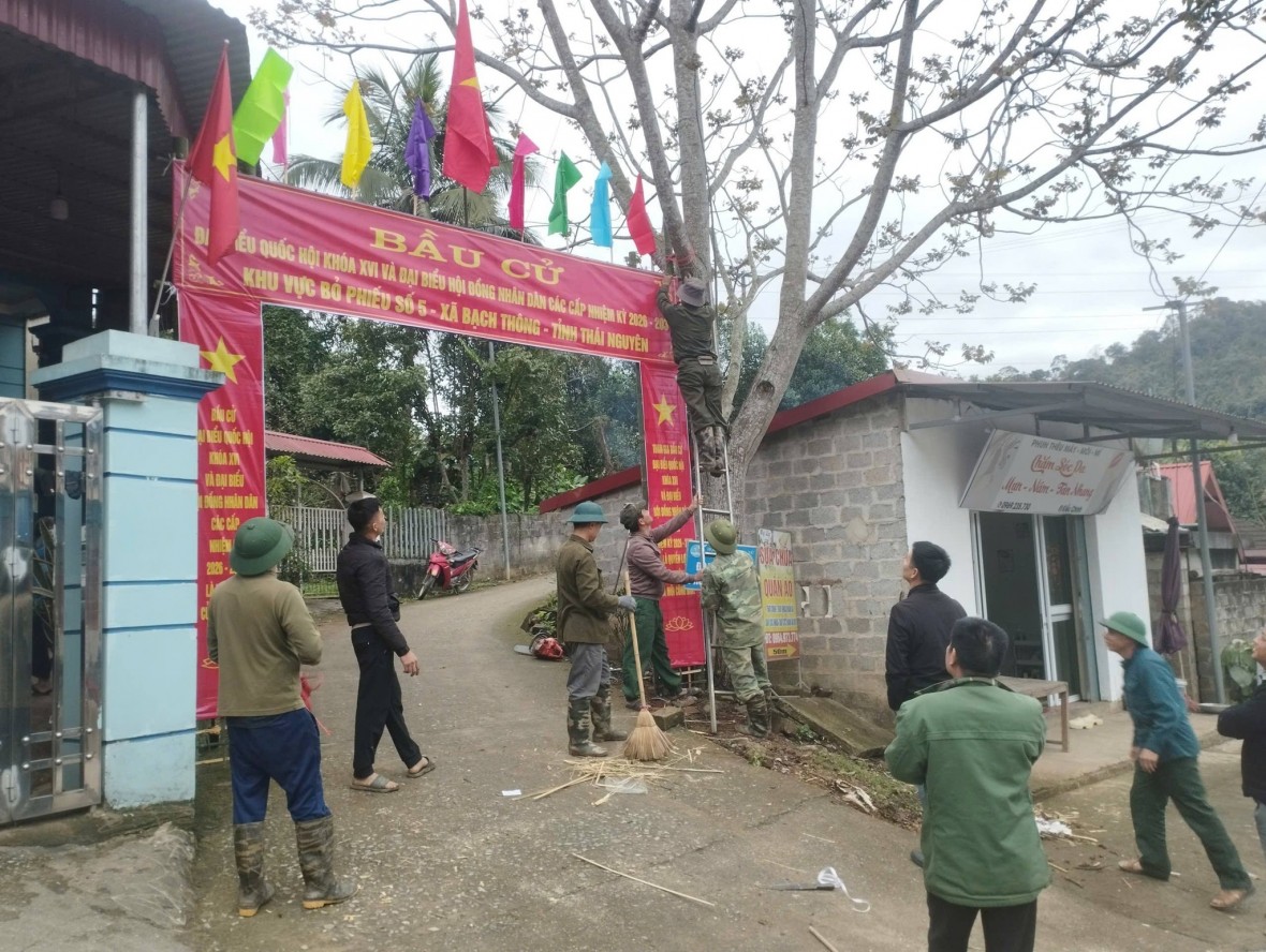 Thái Nguyên: Xã Bạch Thông sẵn sàng cho ngày hội non sông Thái Nguyên: Xã Bạch Thông sẵn sàng cho ngày hội non sông