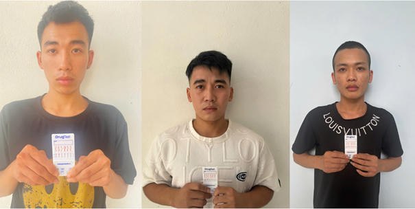 Các đối tượng tại cơ quan Công an. (Ảnh: CABN)
