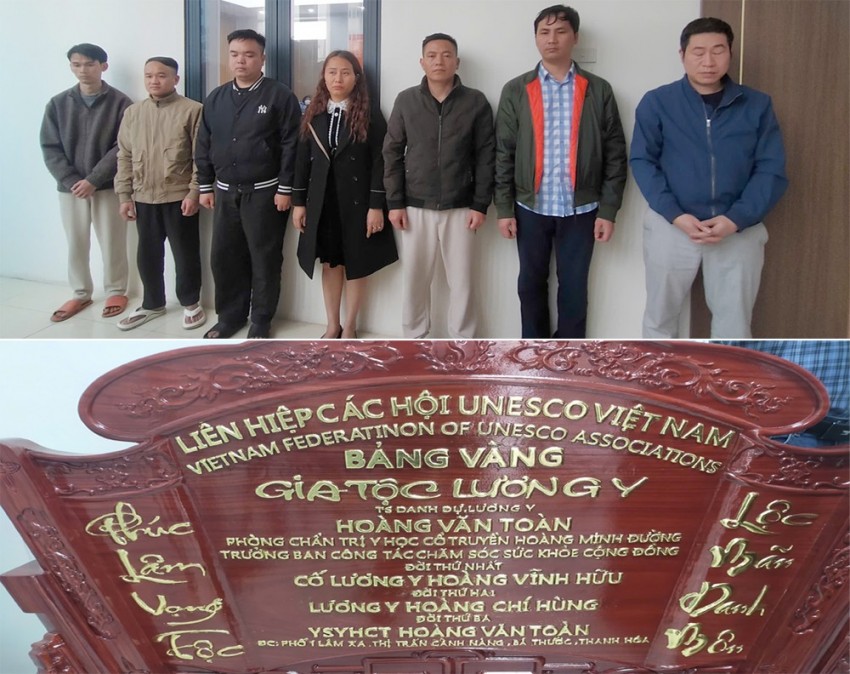 Nhóm đối tượng trong vụ án. Ảnh CATH