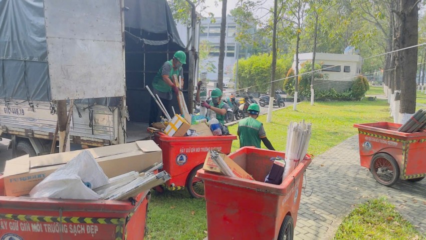 Toàn bộ số chất thải này sẽ được chuyển giao cho đơn vị chức năng để xử lý theo đúng quy trình.