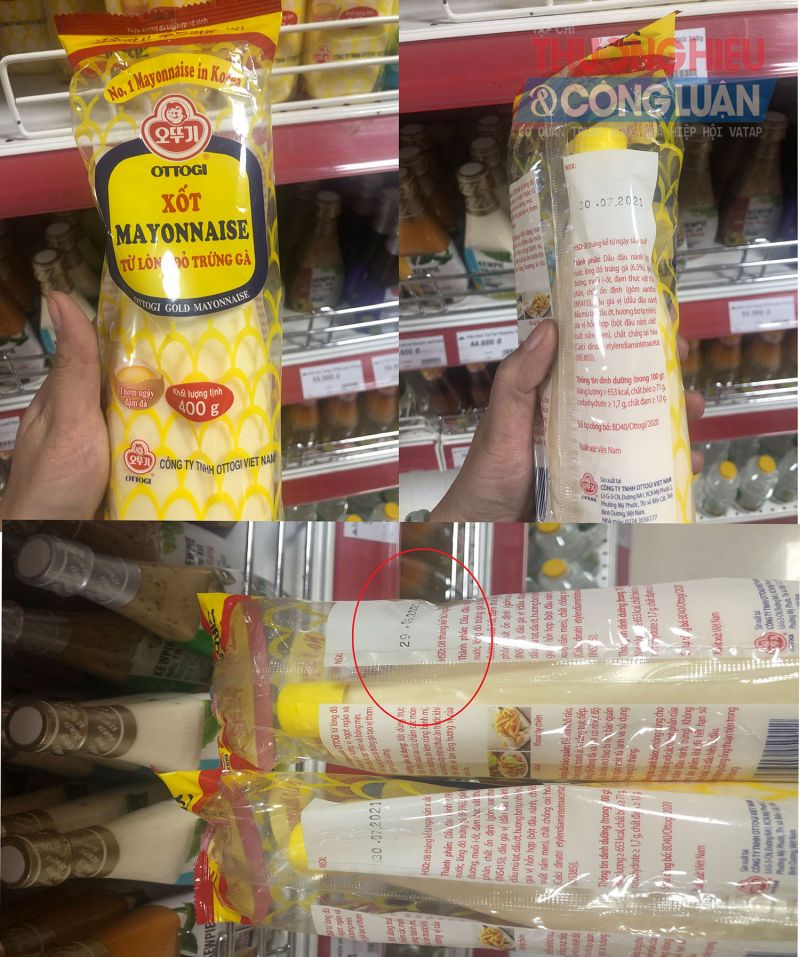 Xốt Mayonnaise có NSX: 29/06/2021, hạn sử dụng 08 tháng kể từ ngày sản xuất. Sản phẩm đã hết hạn sử dụng gần 1 tháng.