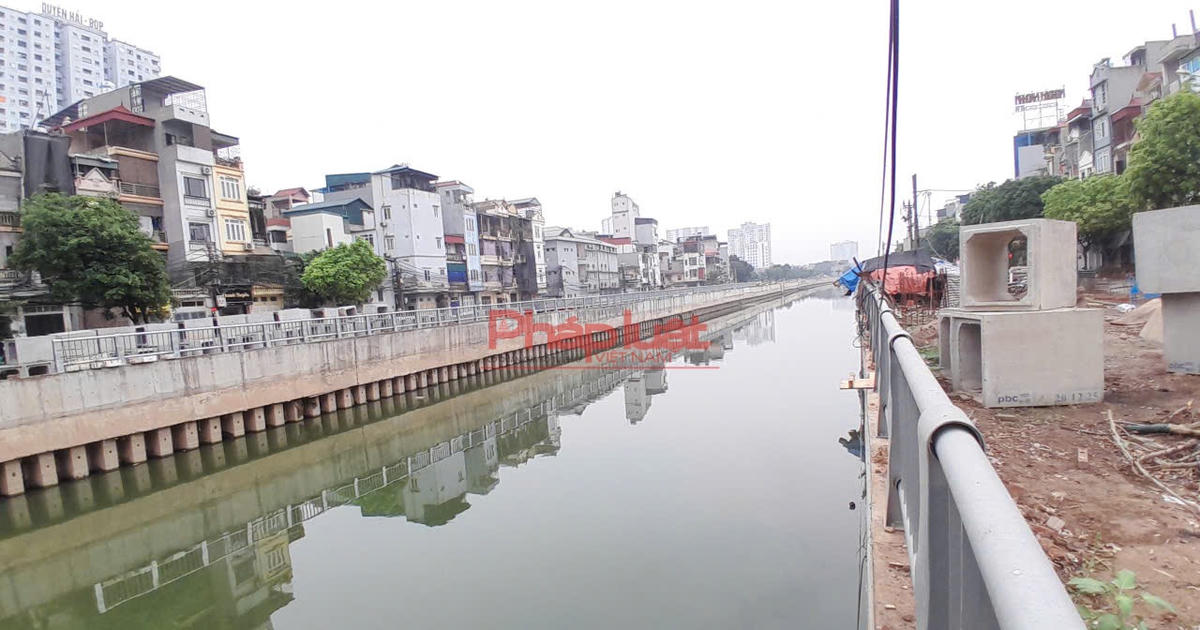 Cận cảnh dự án kênh La Khê chậm tiến độ vừa được Bí thư Thành uỷ Hà Nội kiểm tra