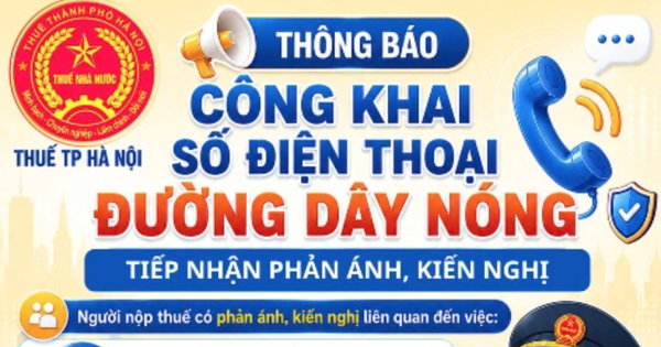 Thuế Hà Nội công khai số điện thoại Đường dây nóng tiếp nhận phản ánh kiến nghị