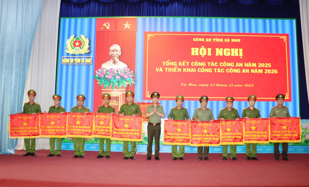 Công an Cà Mau tổng kết công tác năm 2025, triển khai nhiệm vụ năm 2026