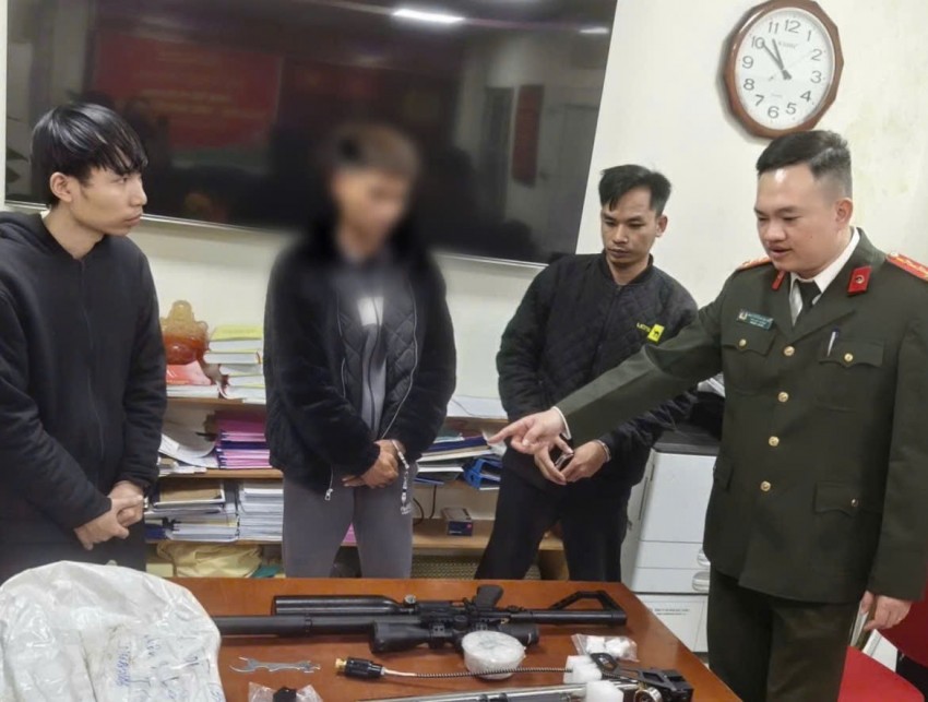 Các đối tượng bị bắt giữ.