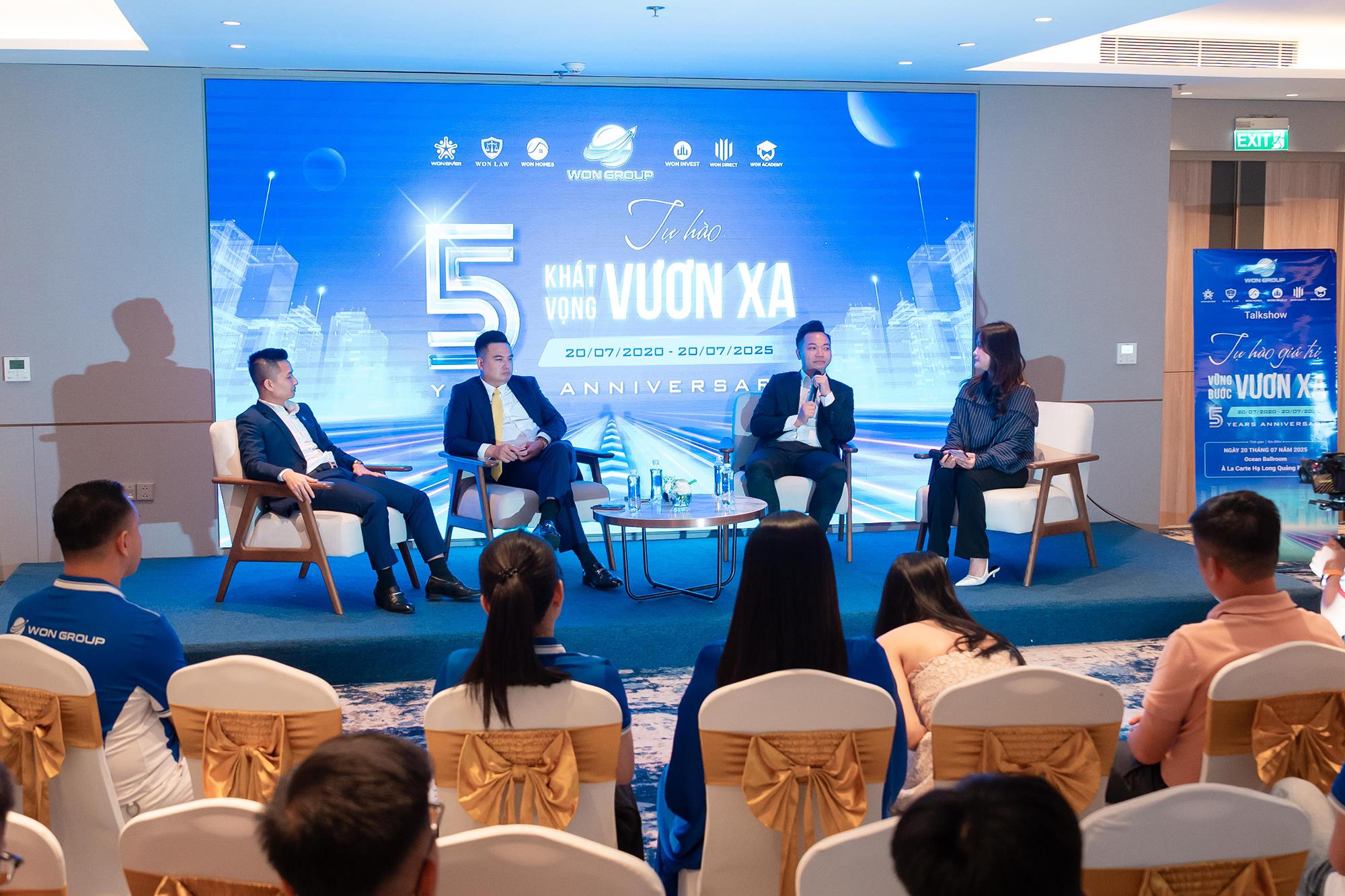 Kh&ocirc;ng gian talkshow &ndash; nơi &ocirc;n lại lịch sử h&igrave;nh th&agrave;nh, những gi&aacute; trị đ&aacute;ng tự h&agrave;o m&agrave; Won Group đ&atilde; v&agrave; đang x&acirc;y dựng