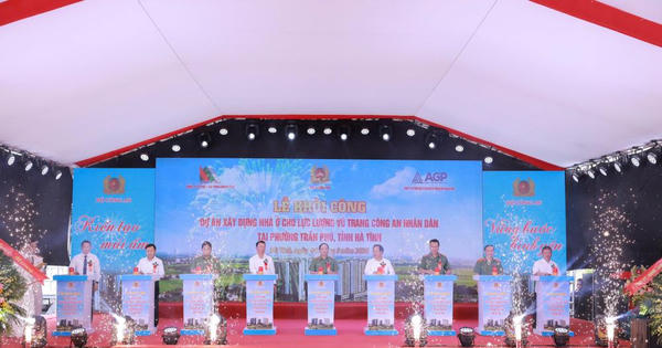 Khởi công dự án xây dựng nhà ở cho cán bộ, chiến sĩ Công an nhân dân tại tỉnh Hà Tĩnh