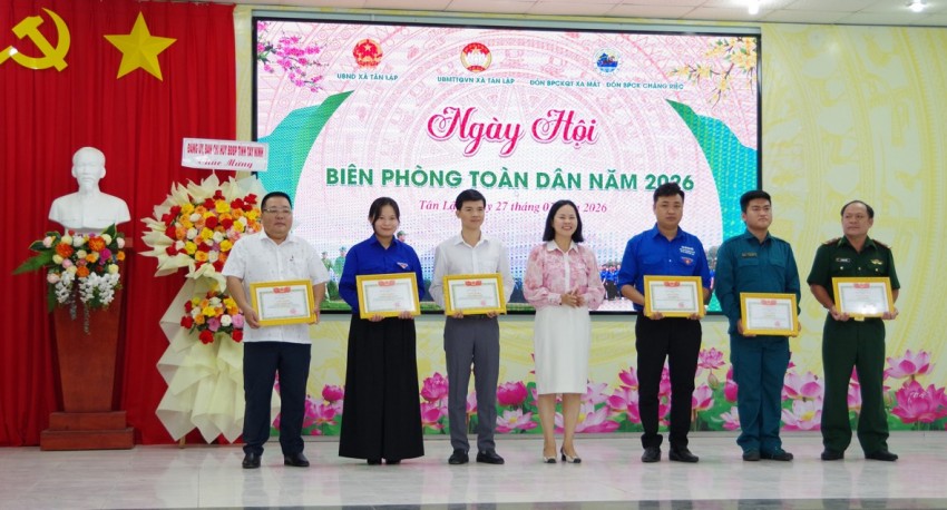 Tây Ninh: Rộn ràng Ngày hội Biên phòng toàn dân năm 2026 tại xã Tân Lập