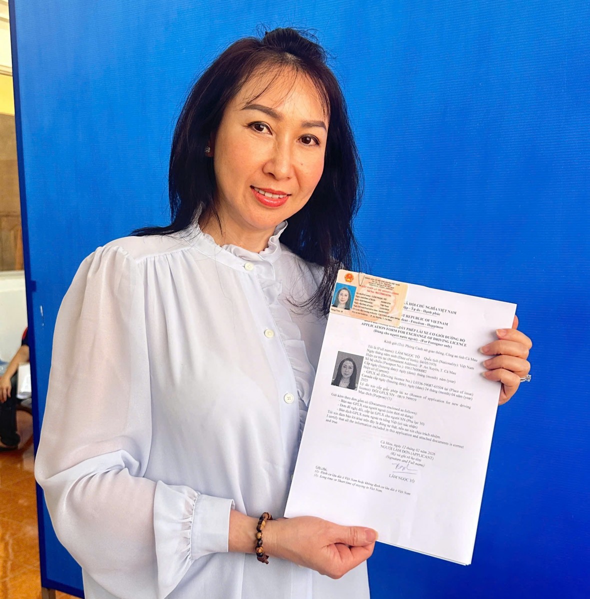 CSGT Cà Mau: Cấp, đổi GPLX trong ngày, phục vụ Nhân dân trong dịp Tết