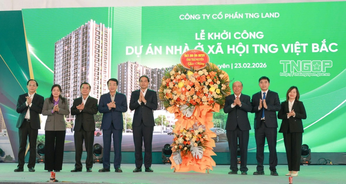Thái Nguyên khởi công 2 dự án nhà ở xã hội hơn 2.100 tỷ đồng Thái Nguyên khởi công 2 dự án nhà ở xã hội hơn 2.100 tỷ đồng