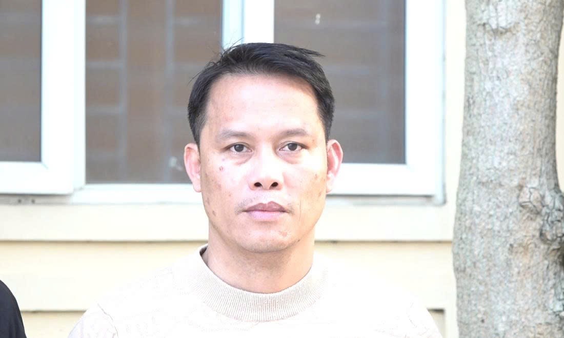 Đối tượng Nguyễn Văn Anh có 1 tiền án về tội đánh bạc - Ảnh Công an Nghệ An.