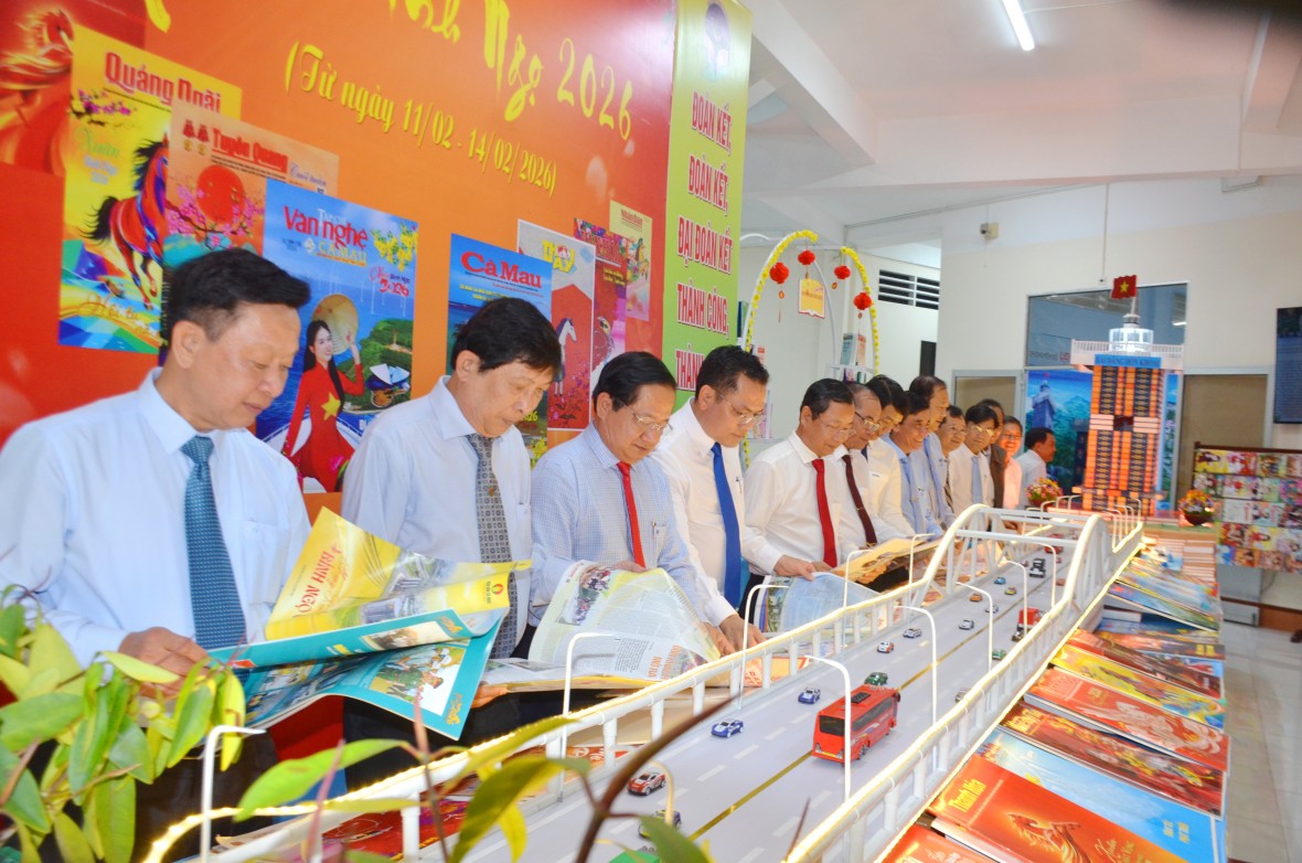 Không gian Văn hóa Báo chí - Điểm nhấn đặc sắc đầu Xuân ở Cà Mau Không gian Văn hóa Báo chí - Điểm nhấn đặc sắc đầu Xuân ở Cà Mau