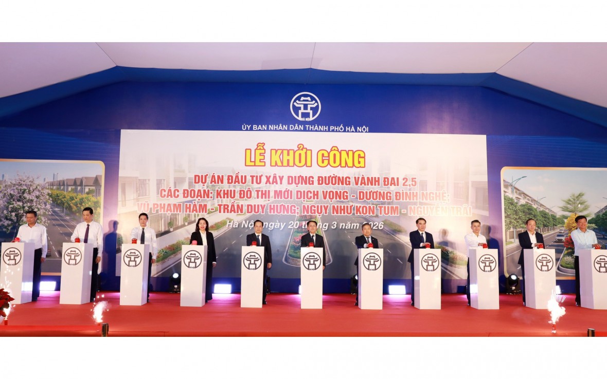 Khởi công Dự án đường Vành đai 2,5 hơn 8.400 tỷ đồng Khởi công Dự án đường Vành đai 2,5 hơn 8.400 tỷ đồng