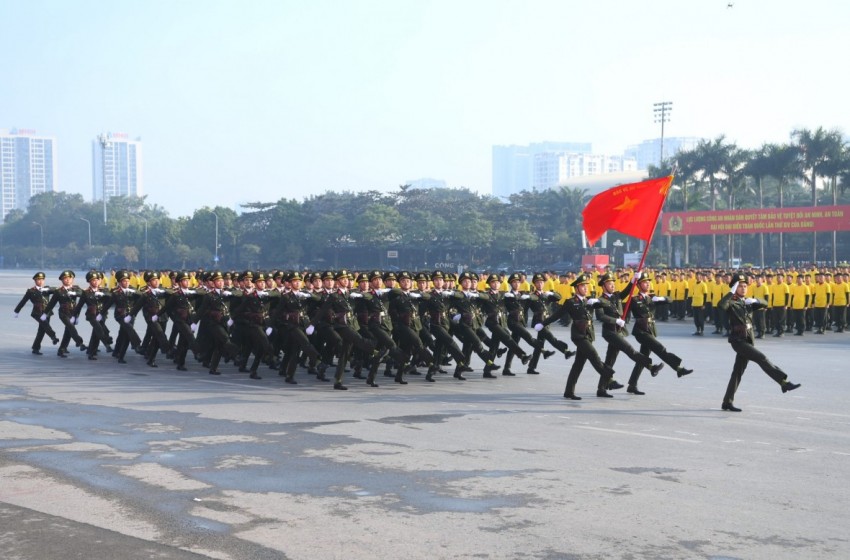 Bộ Công an xuất quân đảm bảo an ninh trật tự phục vụ Đại hội 14 của Đảng Bộ Công an xuất quân đảm bảo an ninh trật tự phục vụ Đại hội 14 của Đảng