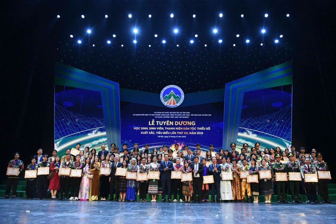 Vinh danh 150 học sinh, sinh viên và thanh niên dân tộc thiểu số xuất sắc năm 2025