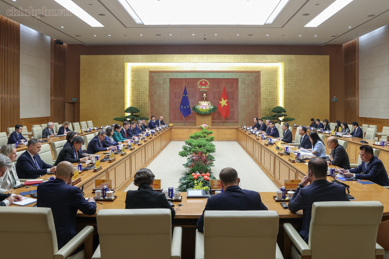Hai bên nhất trí trước mắt cần chuẩn bị tốt cho hoạt động đối ngoại cấp cao và đẩy nhanh việc cụ thể hóa khuôn khổ Đối tác chiến lược toàn diện bằng những chương trình, dự án hợp tác thiết thực - Ảnh: chinhphu.vn/Nhật Bắc