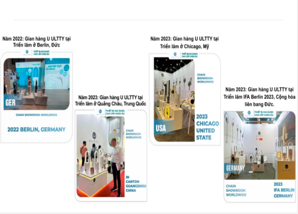Sản phẩm chiếm sóng toàn cầu ở các triển lãm hàng đầu thế giới như IFA của Đức, Chicago Mỹ