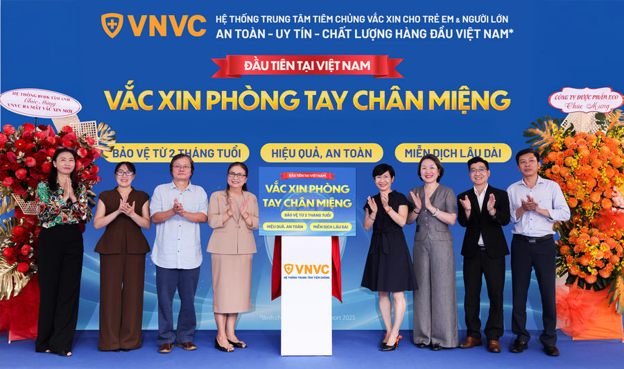 VNVC ra mắt vắc xin tay chân miệng đầu tiên tại Việt Nam