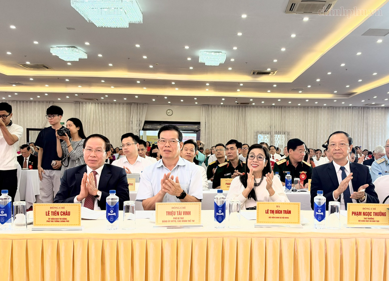 Phó Thủ tướng Chính phủ Lê Tiến Châu và các đại biểu tham dự Hội nghị - Ảnh: chinhphu.vn/Thu Sa