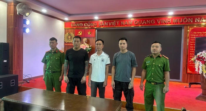 Các bị can tại Cơ quan Cảnh sát điều tra.