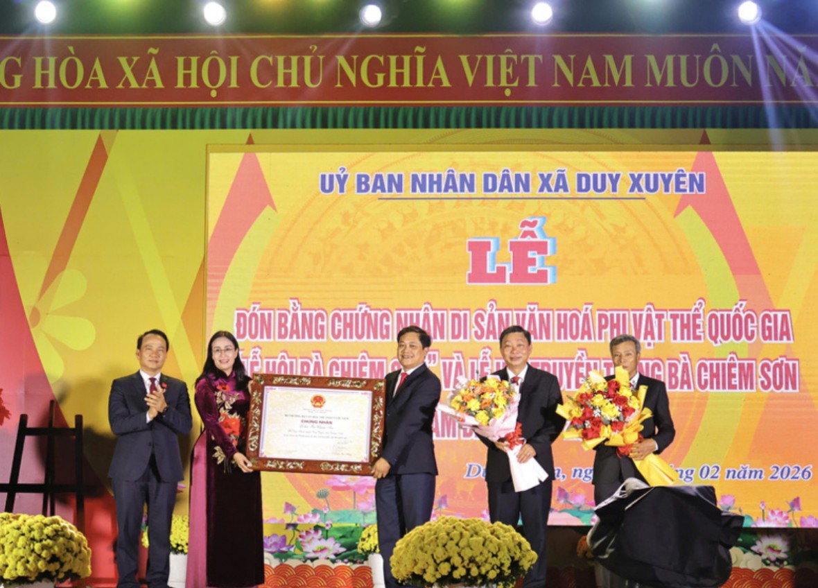 Lễ hội Bà Chiêm Sơn chính thức là Di sản văn hóa phi vật thể quốc gia