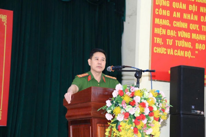 Công an xã Dầu Giây tổng kết công tác năm 2025, triển khai nhiệm vụ trọng tâm năm 2026